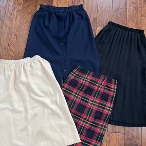 5 vintage small skirt bundle